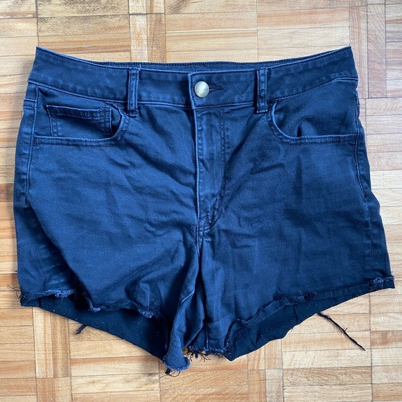 American Eagle High Rise Denim Shorties - Picture 1 of 4